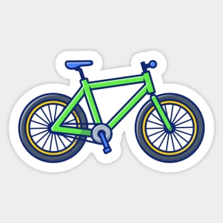 Bicycle Cartoon Sticker